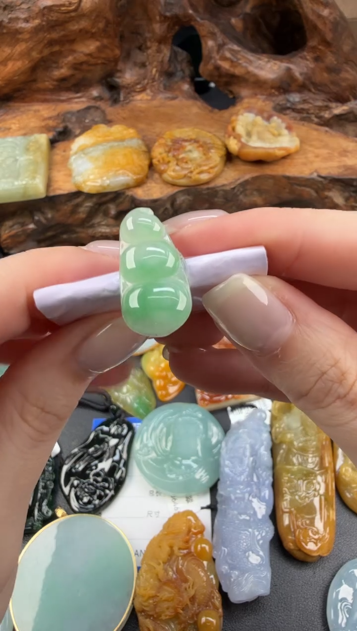 吊坠(不含链)未镶嵌翡翠翡翠饰品-319