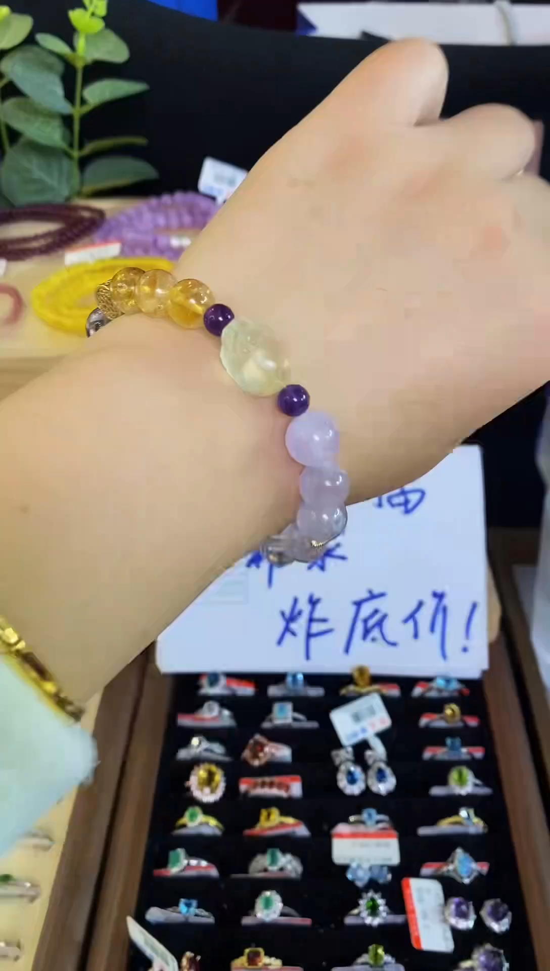 【闪购商品】水晶手链银S925镶嵌手串