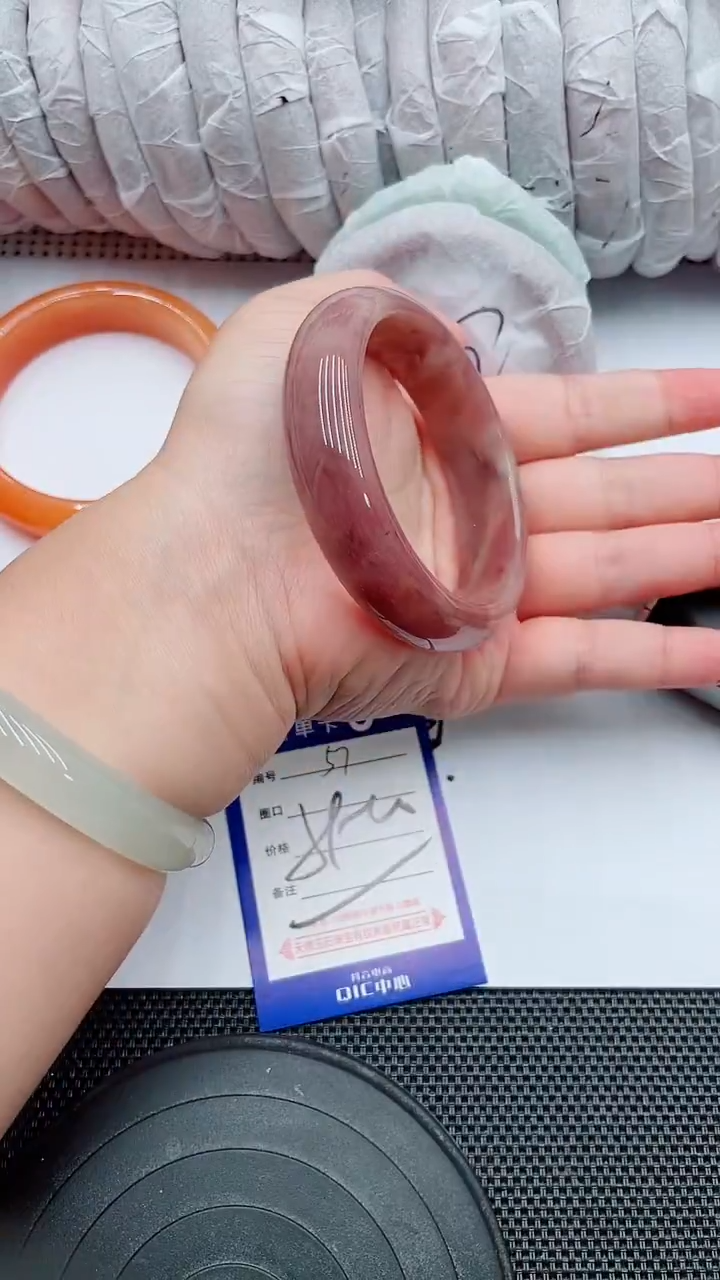 未镶嵌手镯石英质玉57-59-60