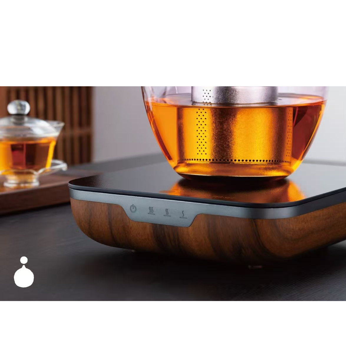 不觉堂-方形木纹电陶炉（新）-茶具-茶器-茶道