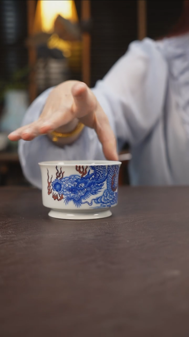 杯景德镇陶瓷杯碗柴烧多人O31