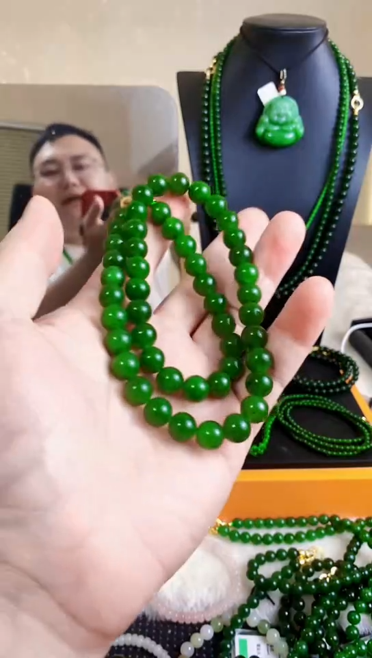 和田玉（碧玉）未镶嵌项链10