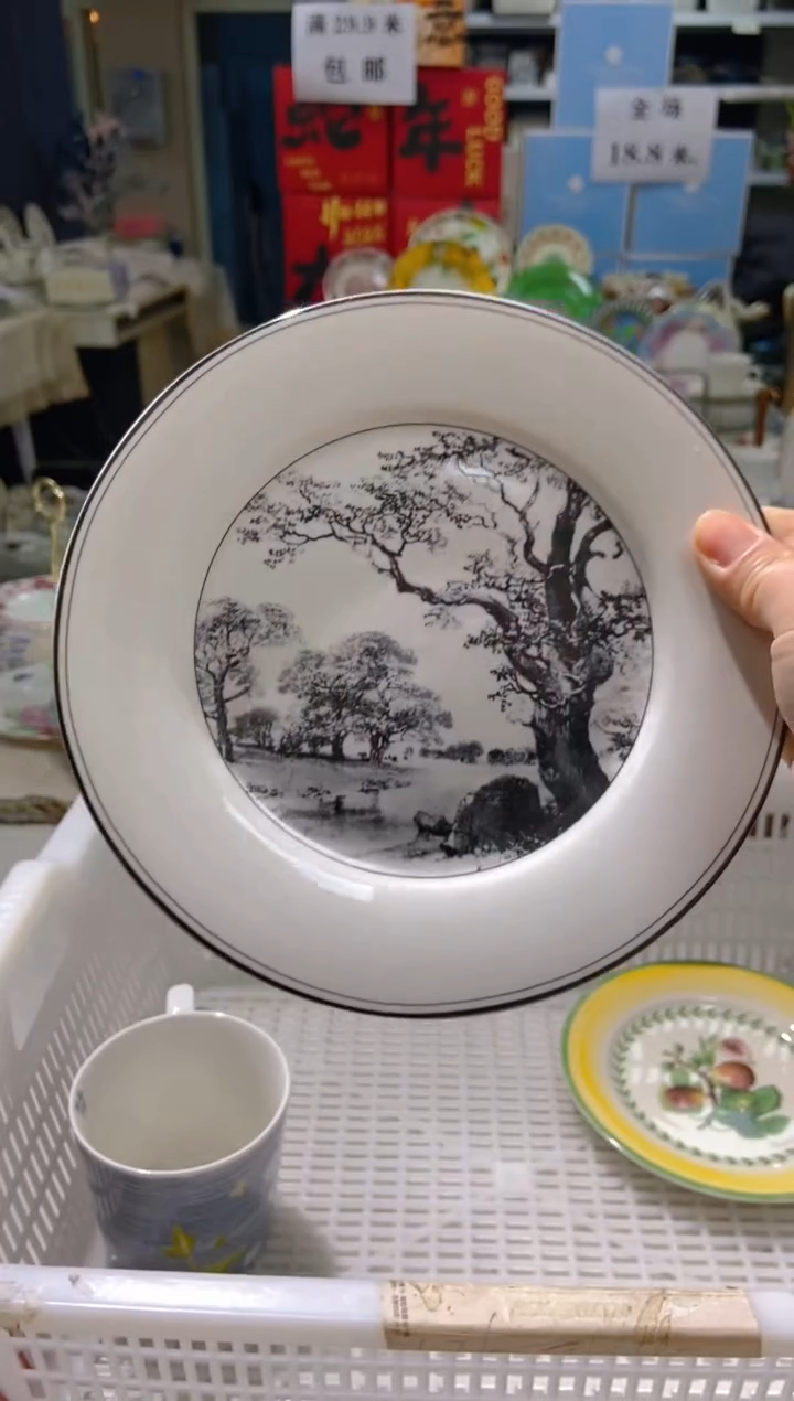 【闪购商品】瓷片CC416陶瓷没有完美无瑕陶瓷1个8寸