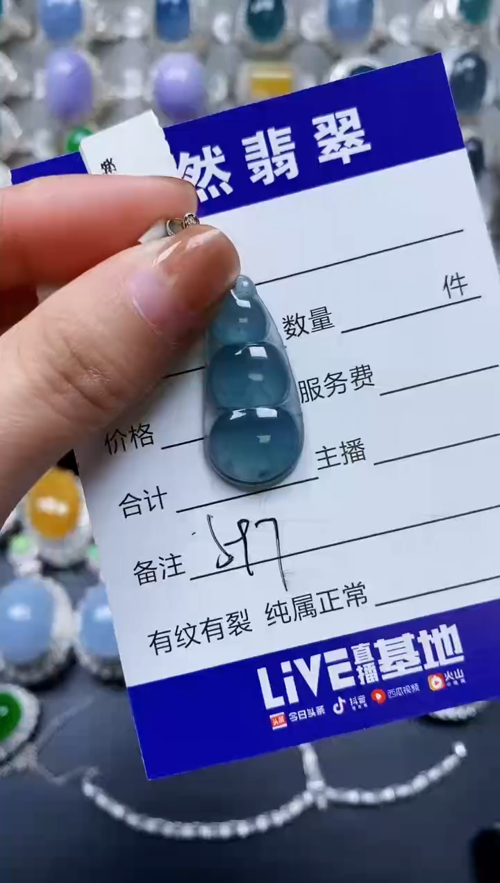 【闪购商品】翡翠颈饰银S925镶嵌0597