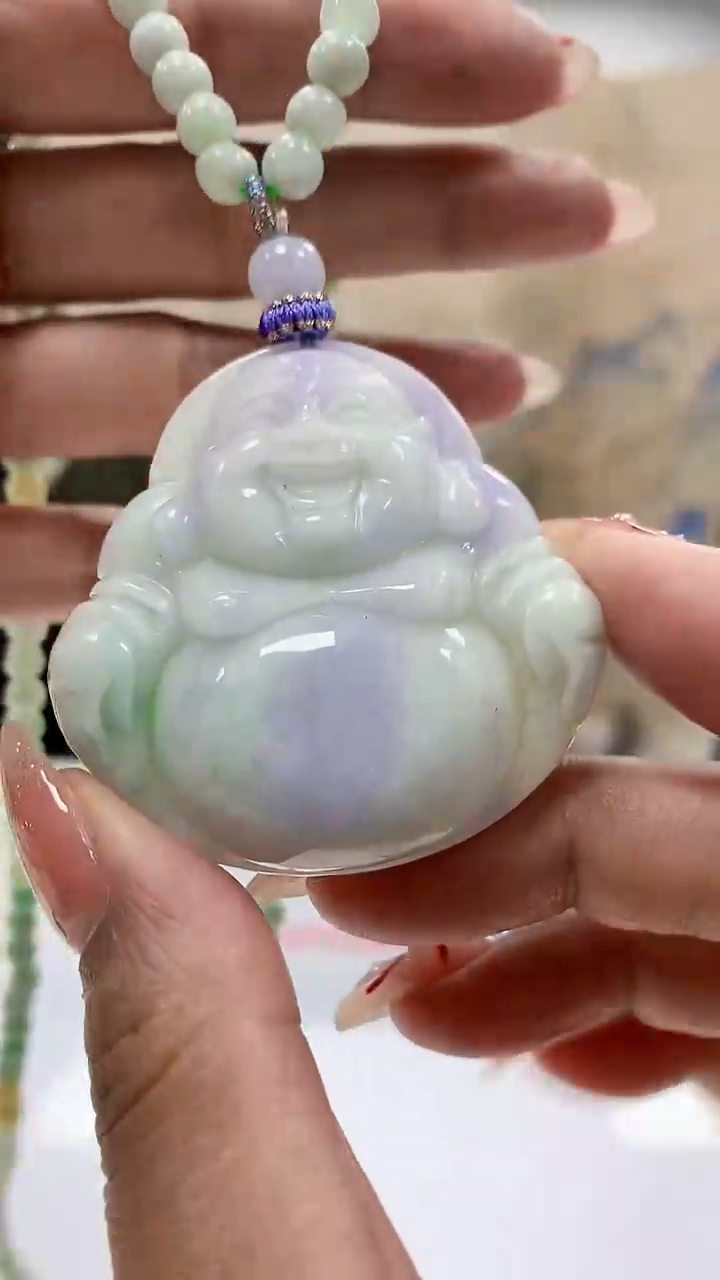 【闪购商品】定制翡翠未镶嵌5152MM-毛货挂件23赠珠链