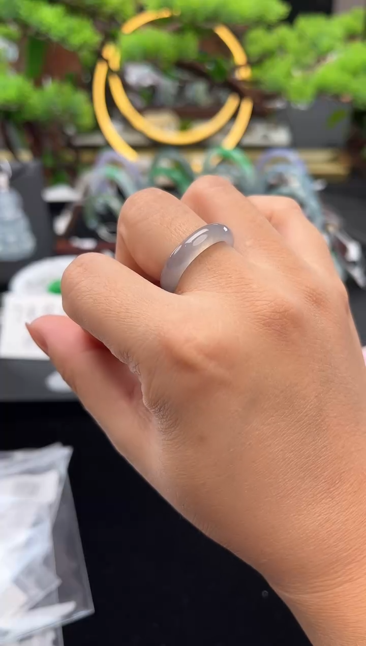 未镶嵌戒指翡翠戒圈