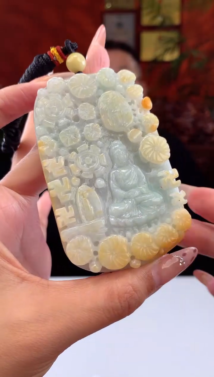 【闪购商品】定制翡翠未镶嵌挂件发货（拍一发一）