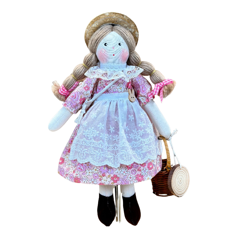 布艺孤品中号娃娃-一物一拍 设计师原创【618返场专属福利款】