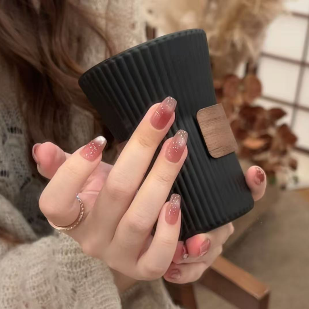 茉哉现货【仙女湖】纯手工定制美甲拆卸穿戴甲A5016