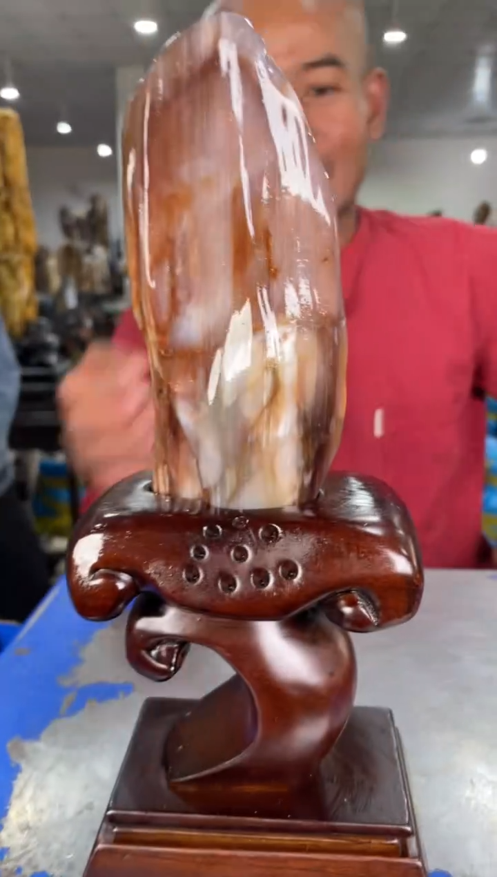 【闪购商品】硅化玉摆件未镶嵌34