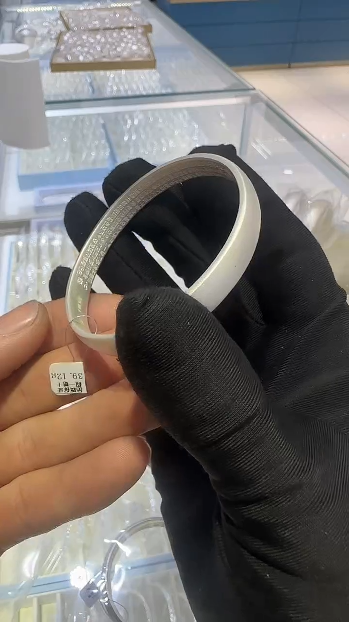 珐琅足银56圈手镯39.12