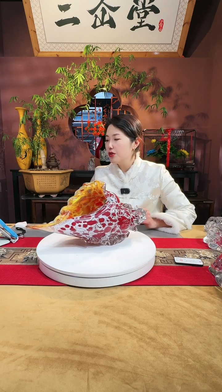 【闪购商品】琉璃手工艺品百花海螺