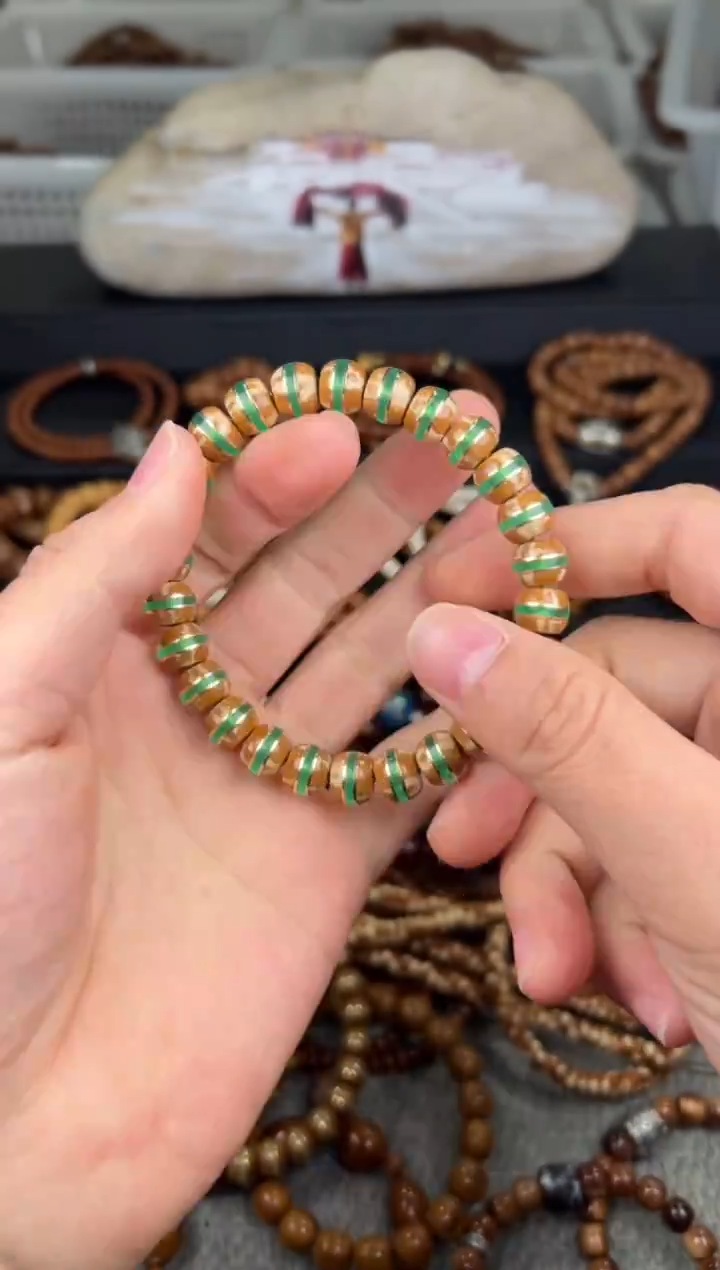 手串紫金鼠202614R  镶嵌设计款手串