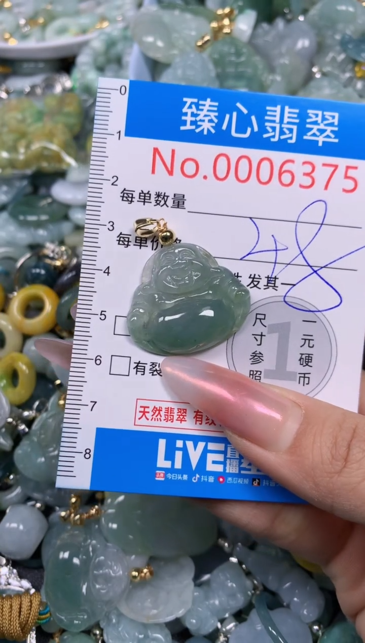 【闪购商品】翡翠颈饰未镶嵌含绳0006375