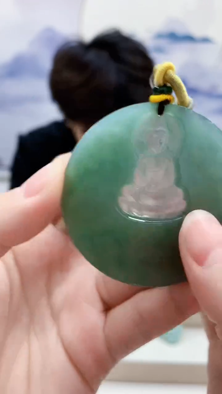 未镶嵌定制翡翠5145lr-毛货挂件105