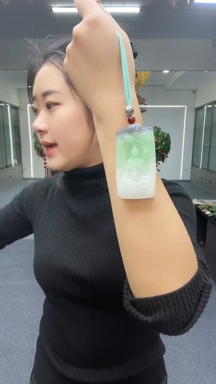 黄色随型观音吊坠多样性发货一件