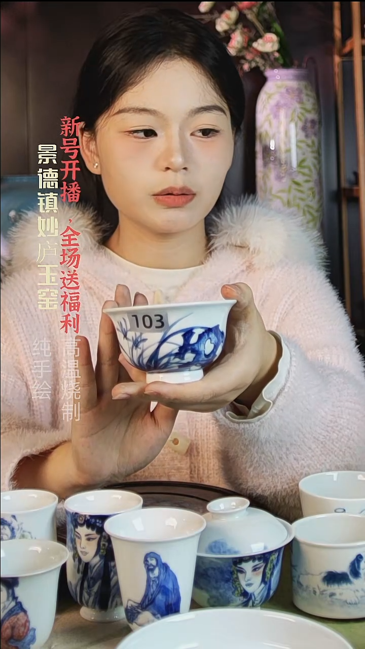 盘陶妙庐玉窑压手103