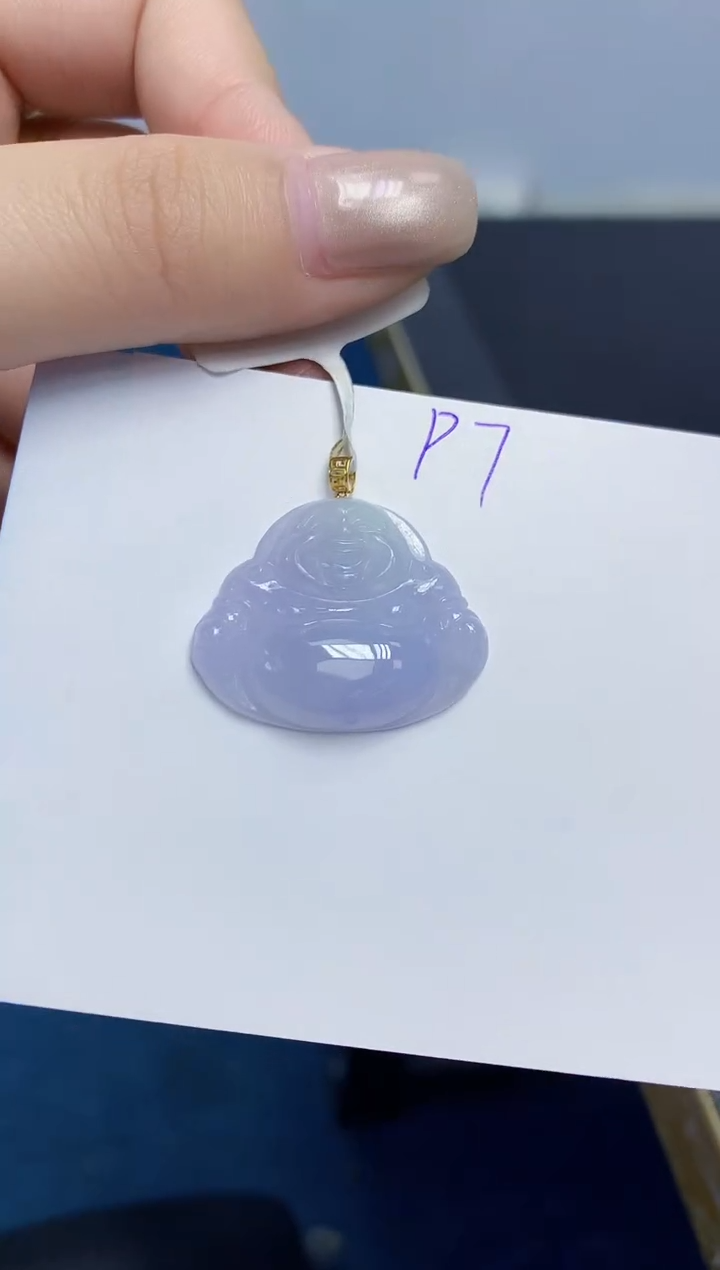 颈饰18K金镶嵌翡翠天然缅甸翡翠A货翡翠百元以上9元证书费自理