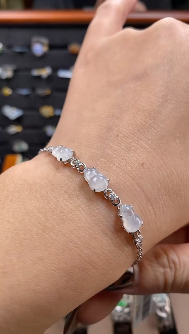 颈饰银S925镶嵌翡翠17042