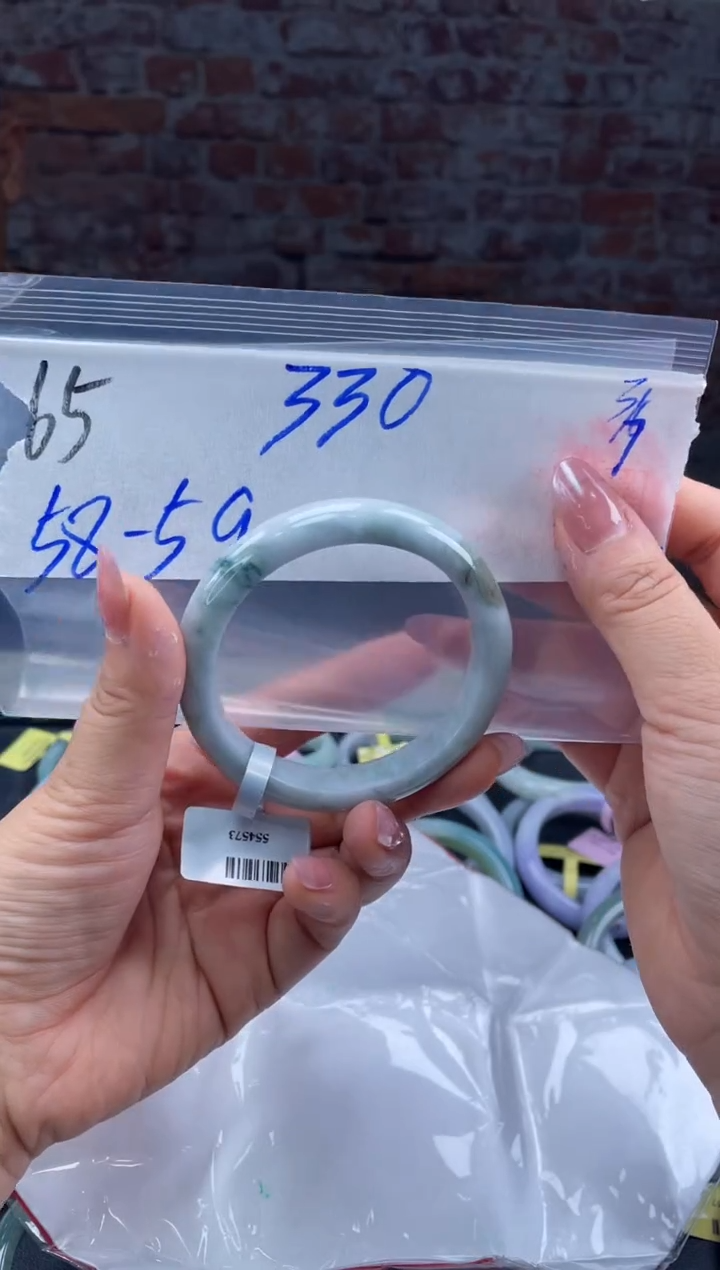 【闪购商品】定制翡翠未镶嵌毛货手镯需精细抛光/手镯65