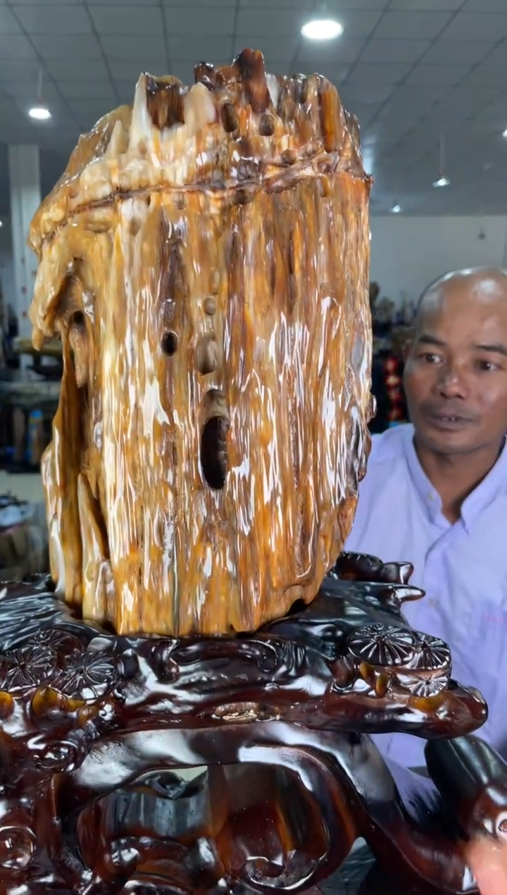 【闪购商品】硅化玉摆件未镶嵌21