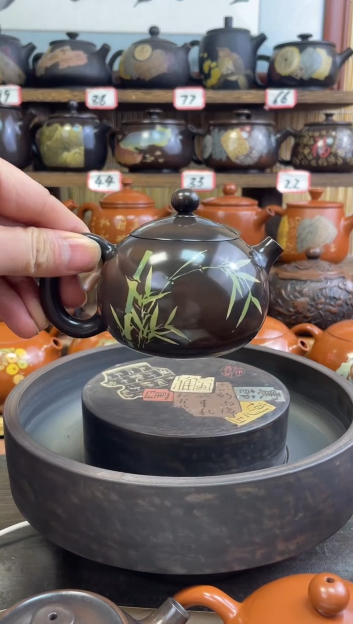 【闪购商品】壶建水紫陶高亮光彩填西施壶