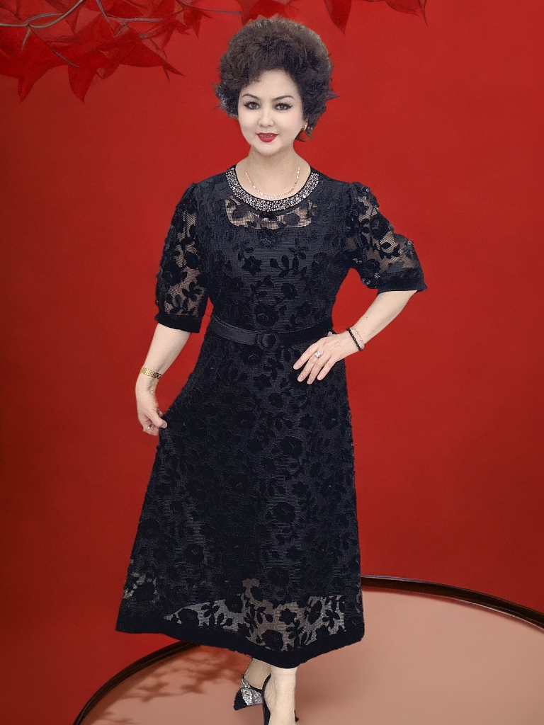 FASMARA2025 新款大码连衣裙时尚潮流气质显瘦宽松时尚099