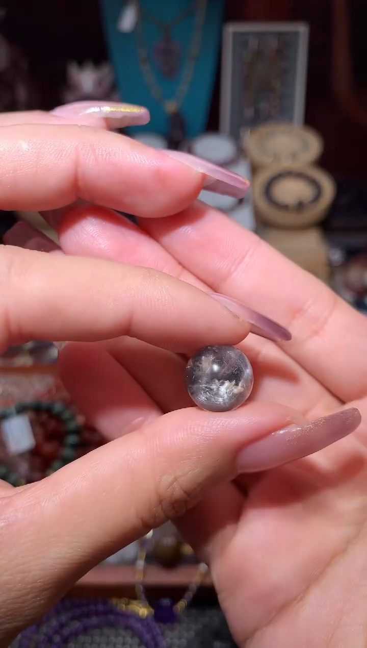 未镶嵌颈饰水晶黑银钛单珠13mm多样性发其1