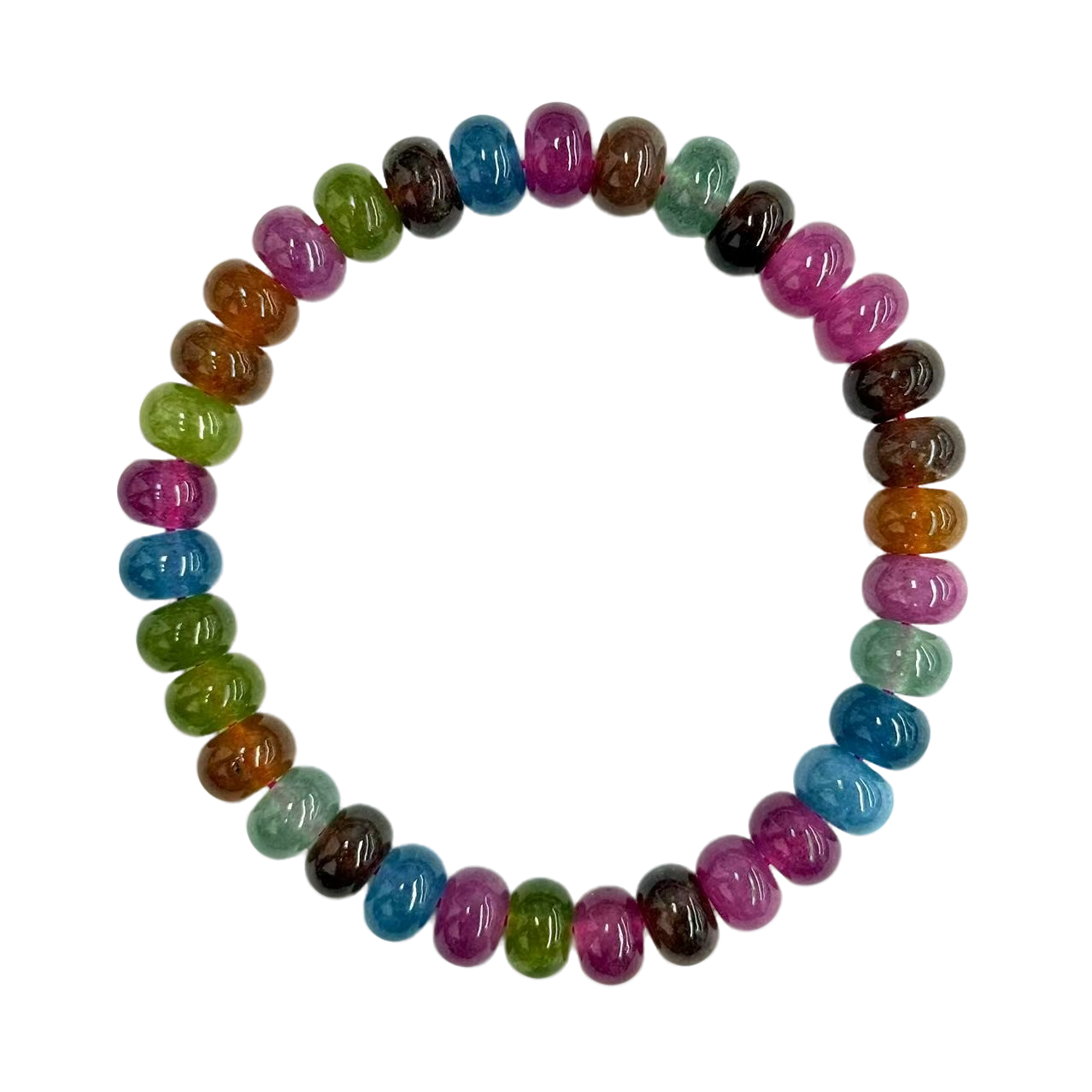 【符老板】s1430-轻奢设计款多彩算盘珠素圈手串-多样性只发一件