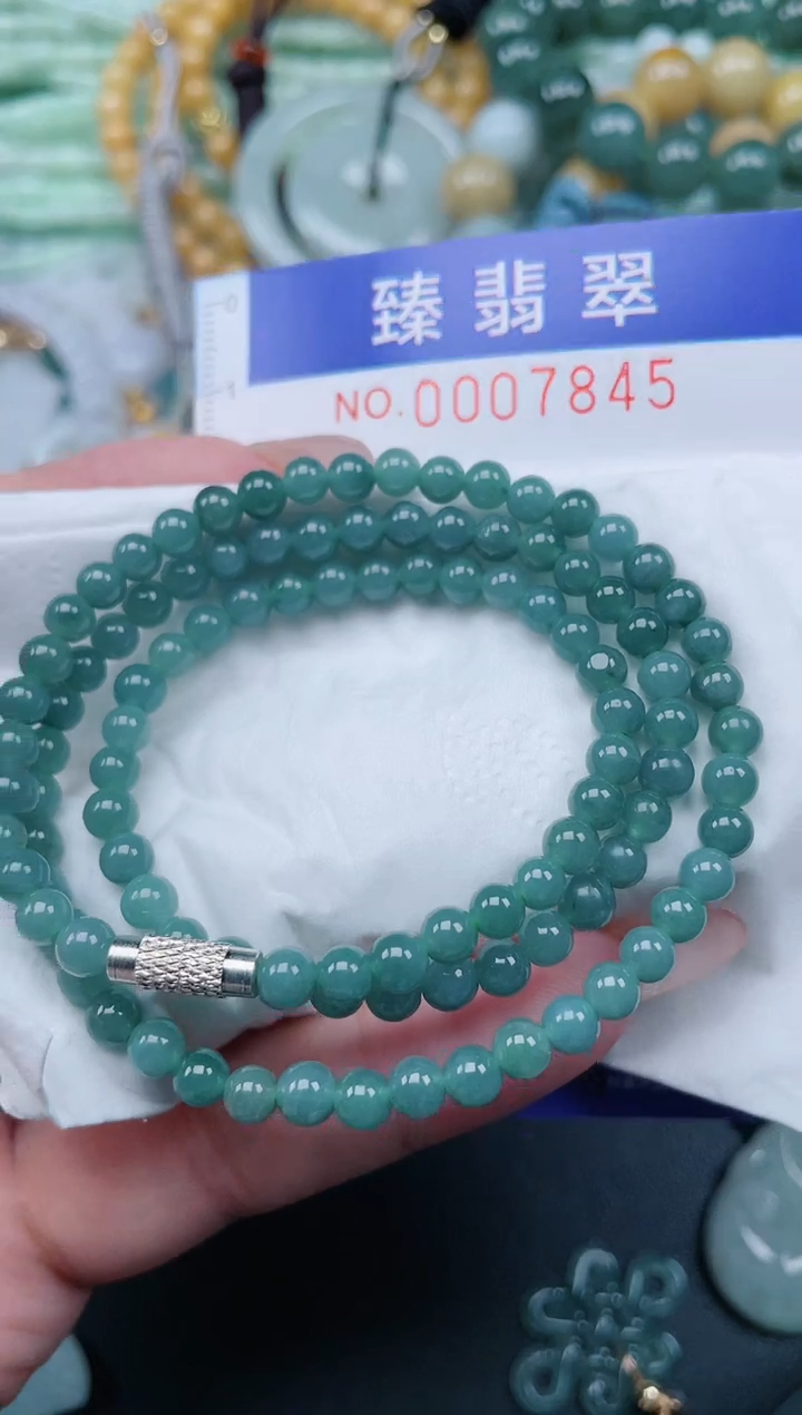 翡翠未镶嵌颈饰.0007845