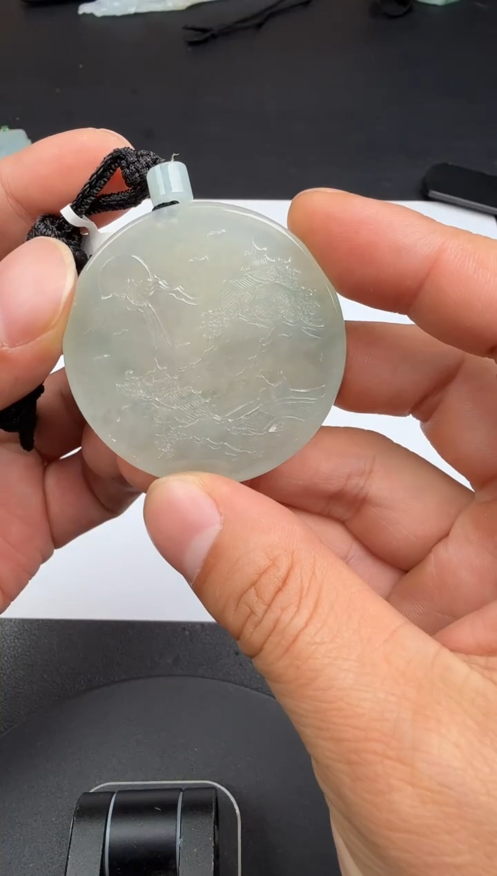 吊坠(不含链)未镶嵌翡翠翡翠饰品-255