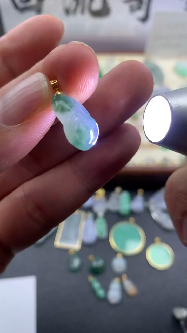 【闪购商品】翡翠颈饰18K金镶嵌036回流货品/不退换