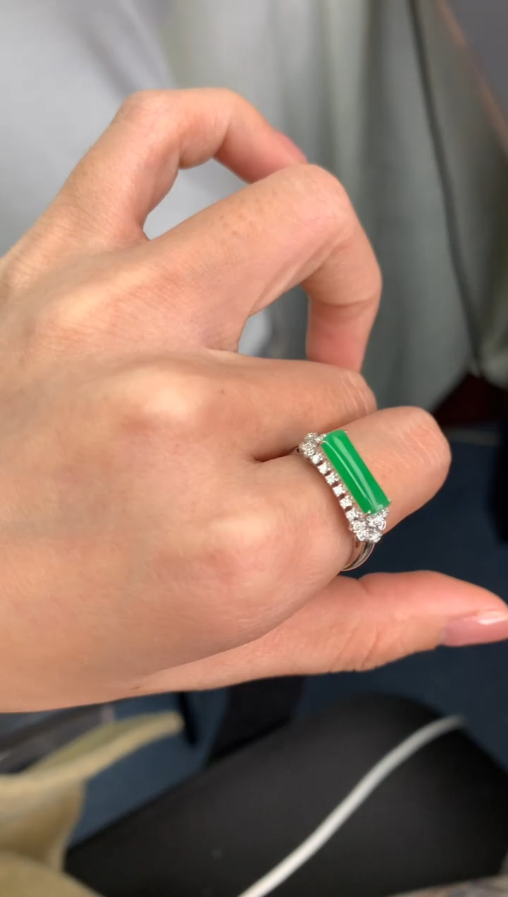 【闪购商品】定制翡翠18K金镶嵌模式推广期24小时鉴赏期