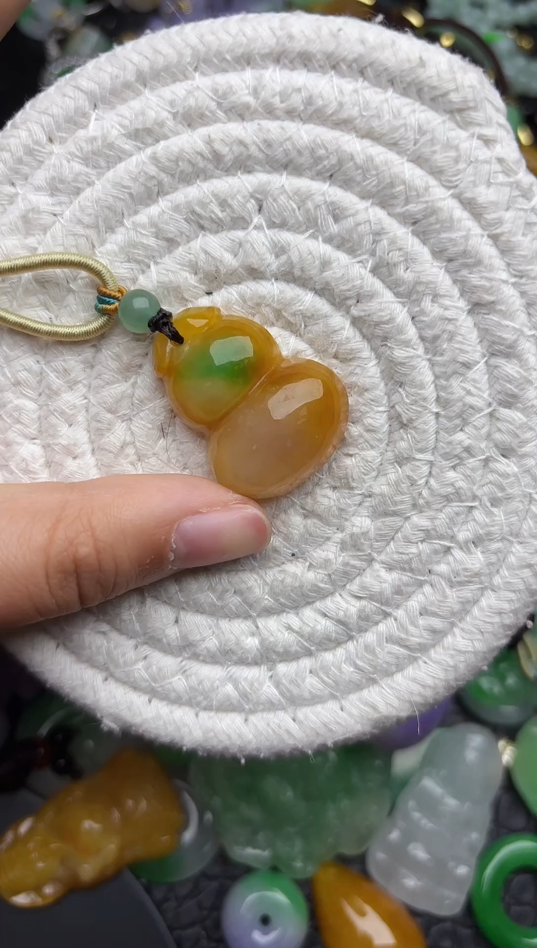 颈饰未镶嵌翡翠缅甸翡翠吊坠
