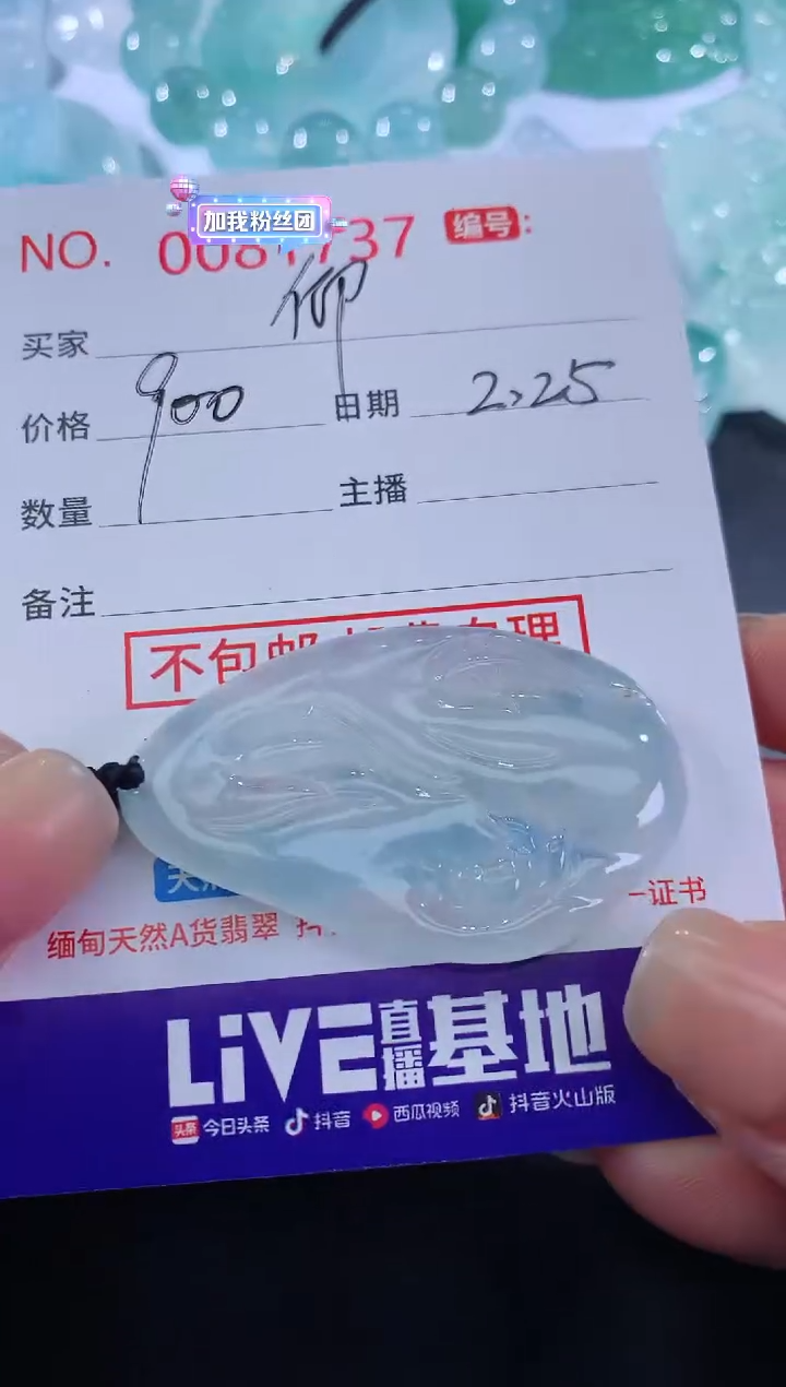 【闪购商品】翡翠颈饰未镶嵌仰