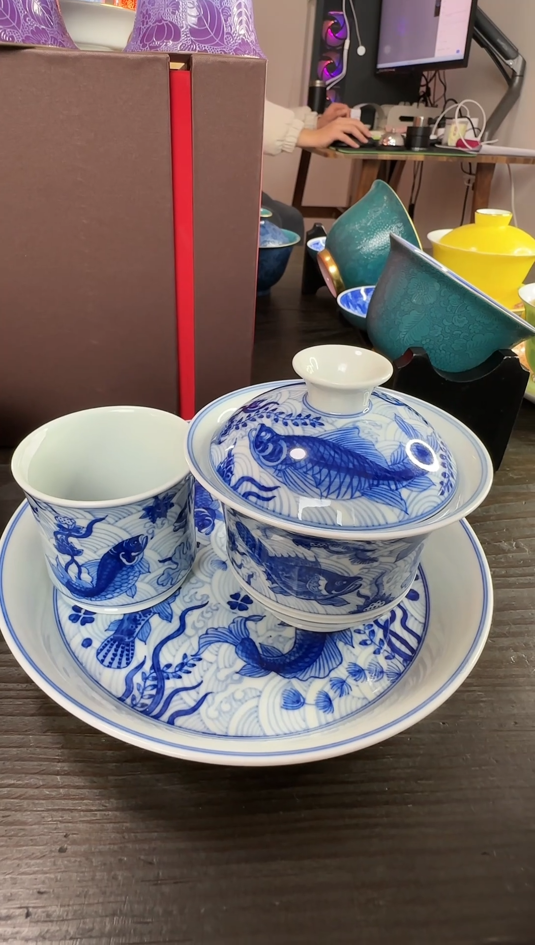 【闪购商品】景德镇手工手绘陶瓷茶具