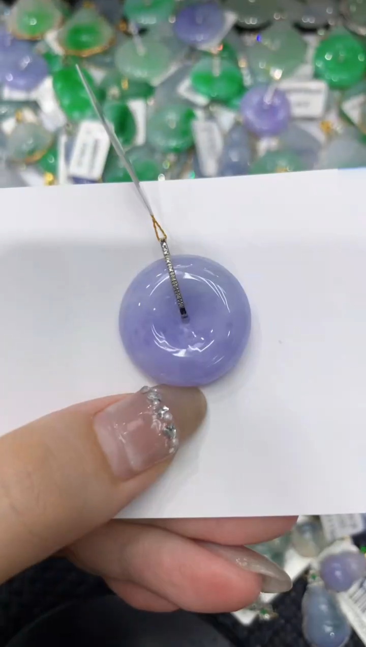 【闪购商品】翡翠颈饰18K金镶嵌222222222