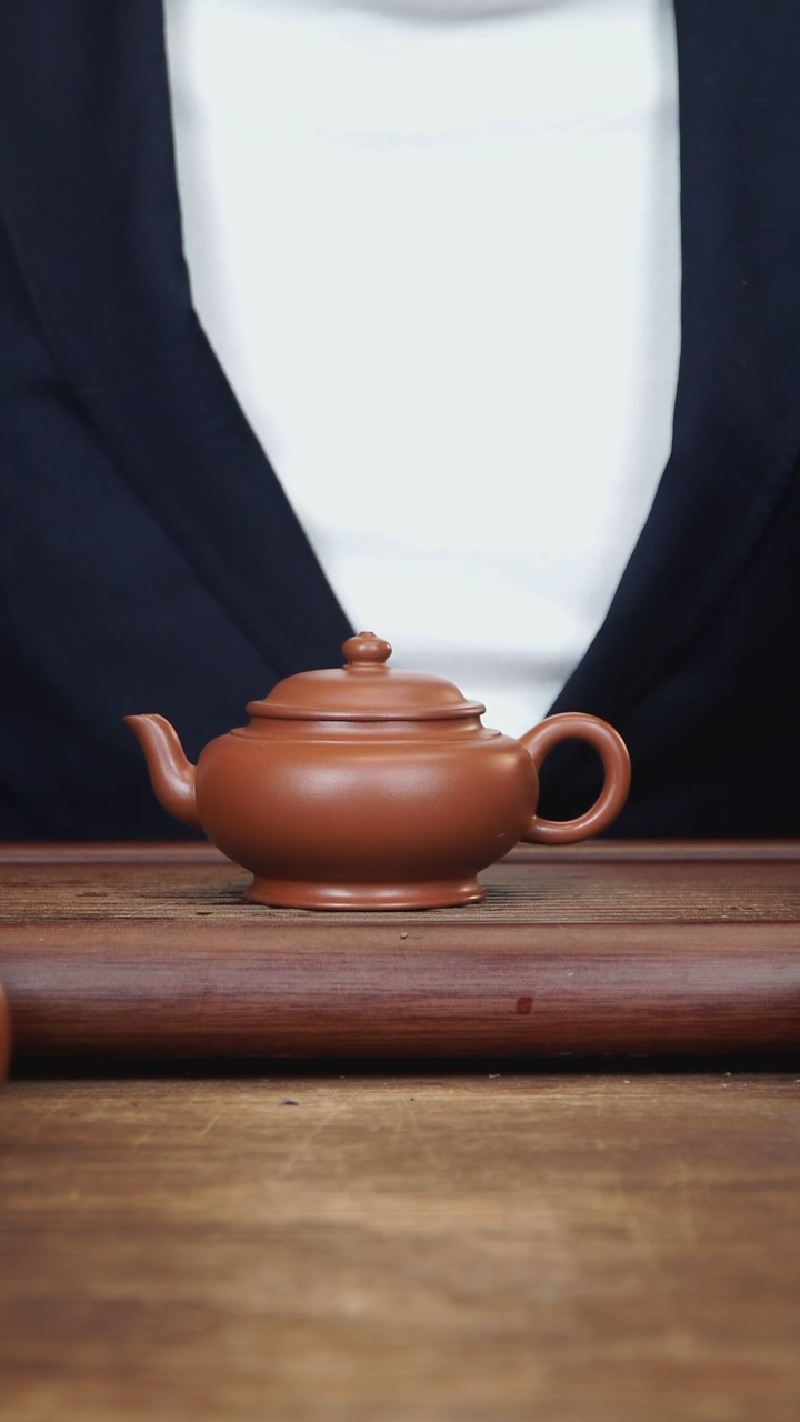 【闪购商品】紫砂茶壶230ml 宫灯 内推 朱泥