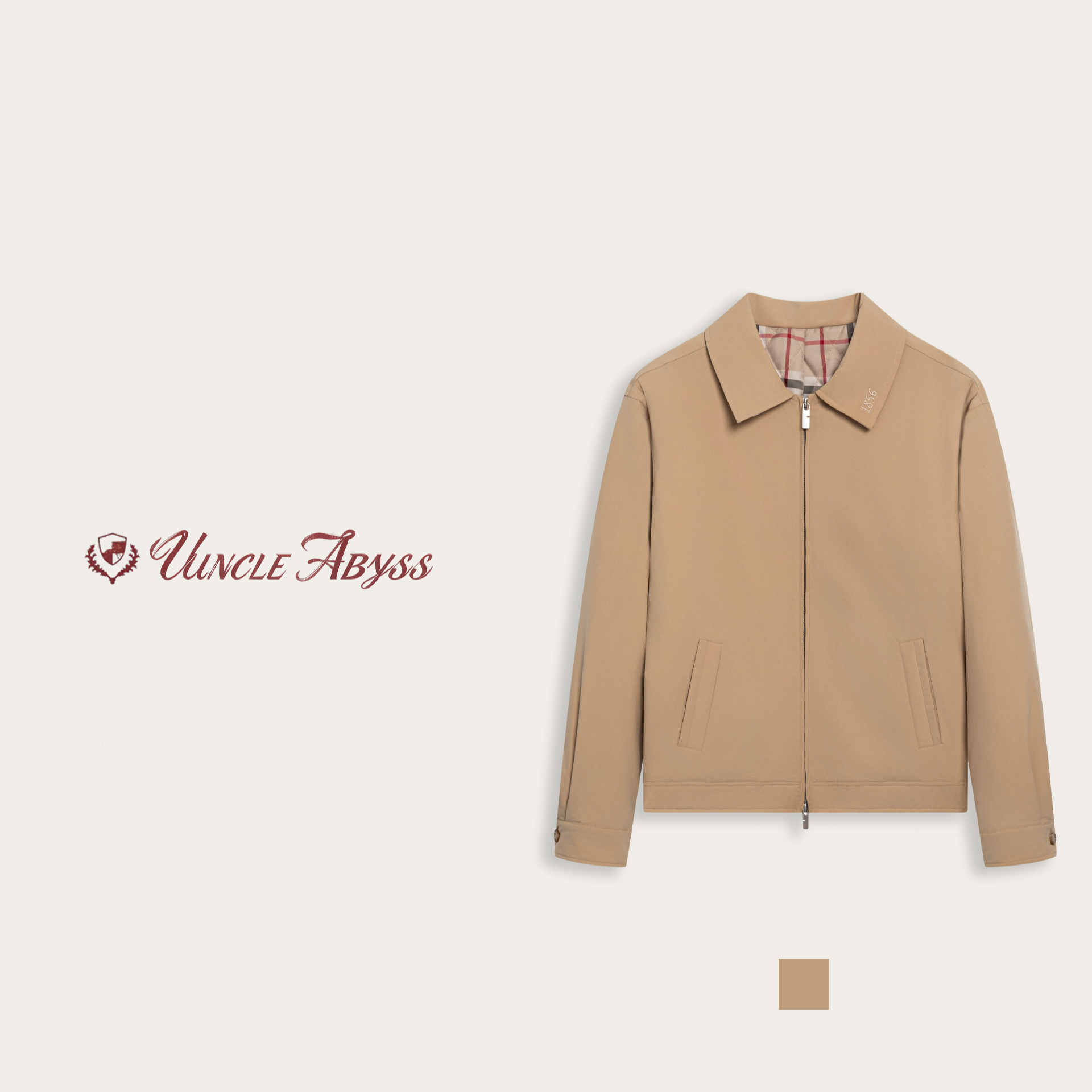 【027】C36111 2025年秋冬新款老钱风休闲加厚简约翻领时尚风衣棉服