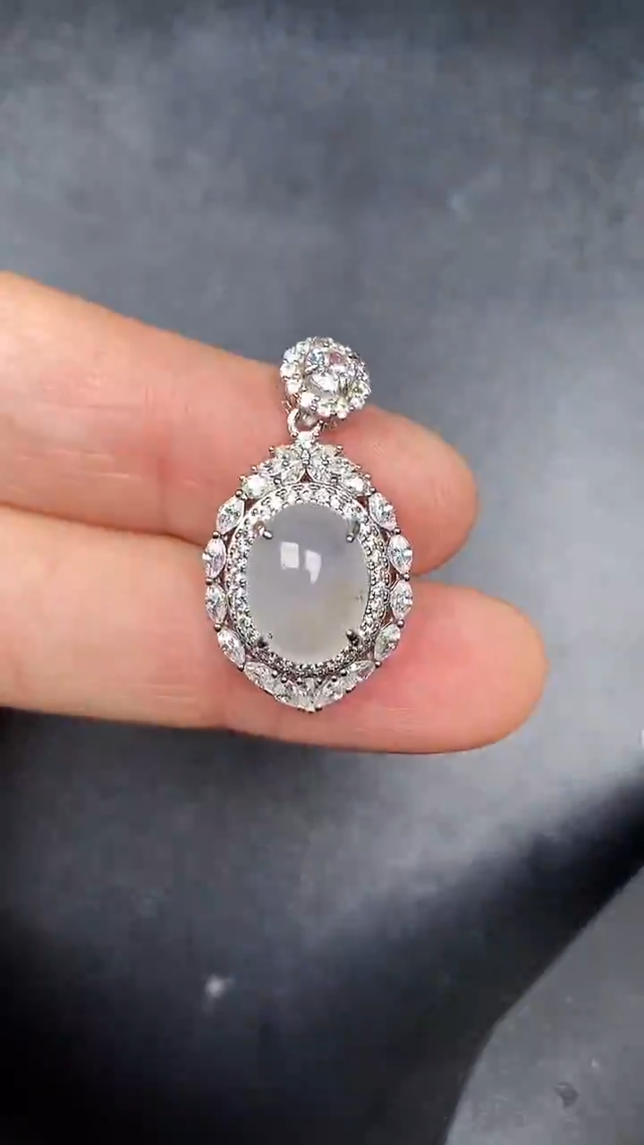 银S925镶嵌戒指翡翠2690