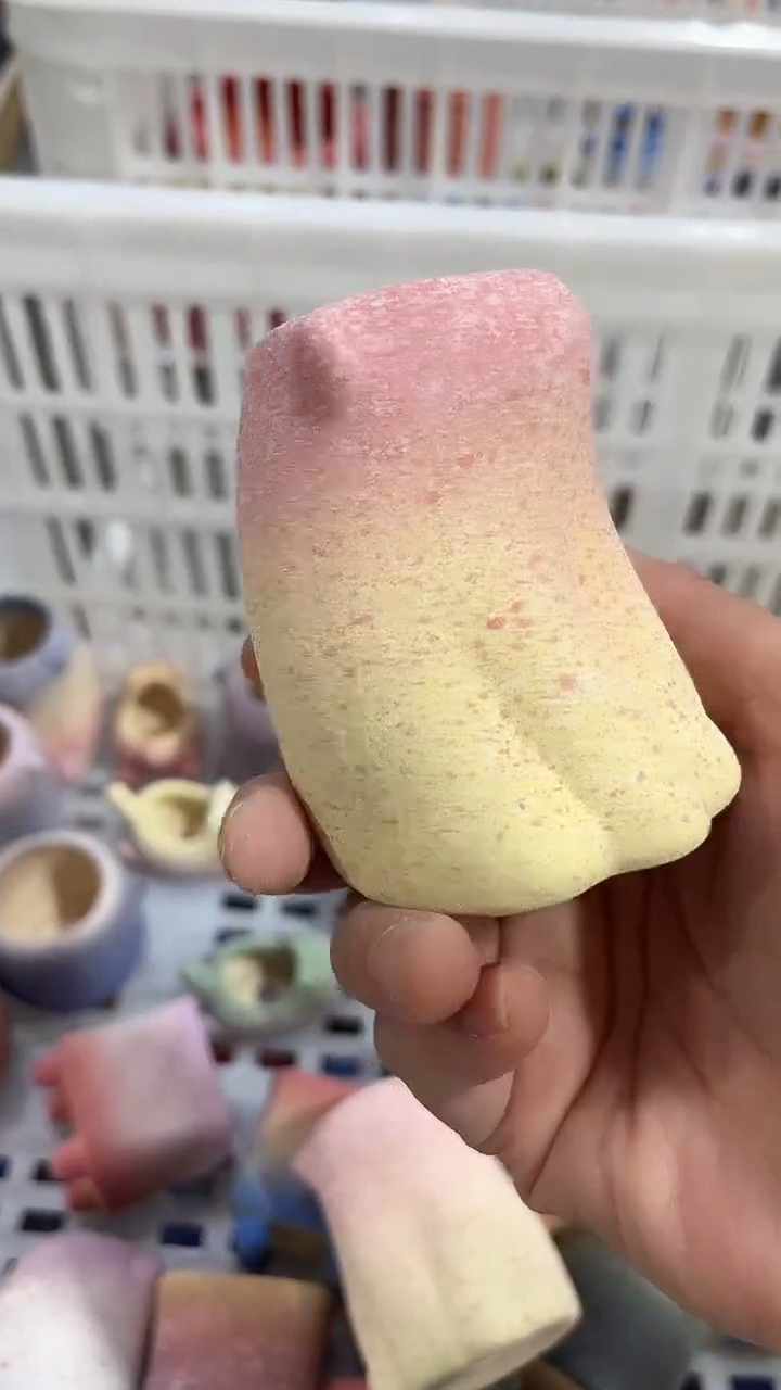 麦饭石粗陶多肉花盆口径3*6.5