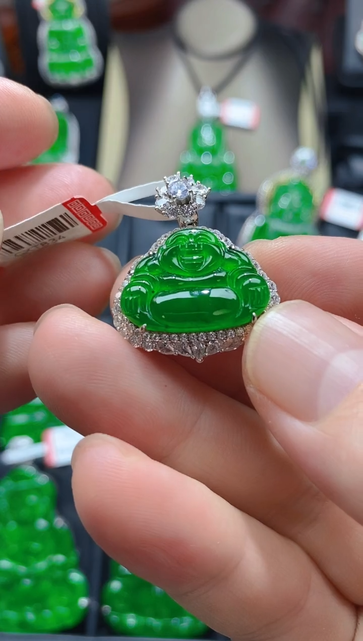 【闪购商品】翡翠颈饰未镶嵌天然A货翡翠v28    834