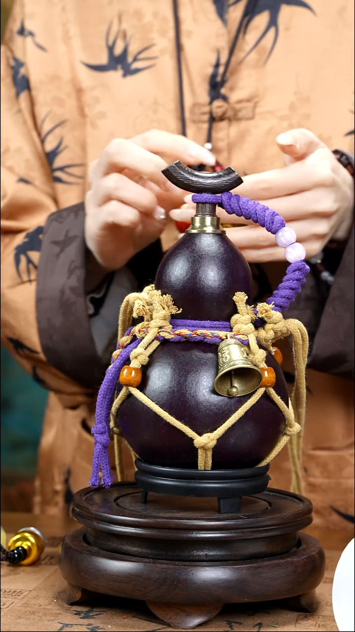 XB095网兜款大漆酒葫芦（现货现发）