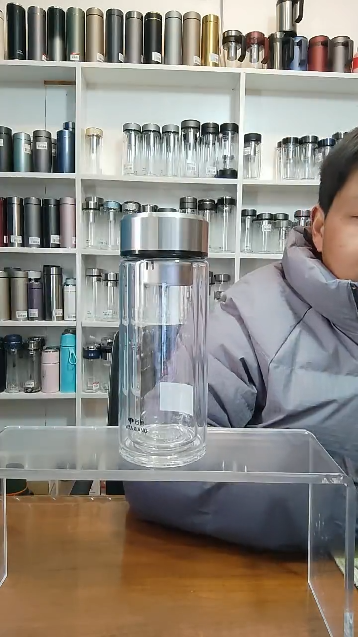 【闪购商品】V928/340ml双层玻璃杯15个