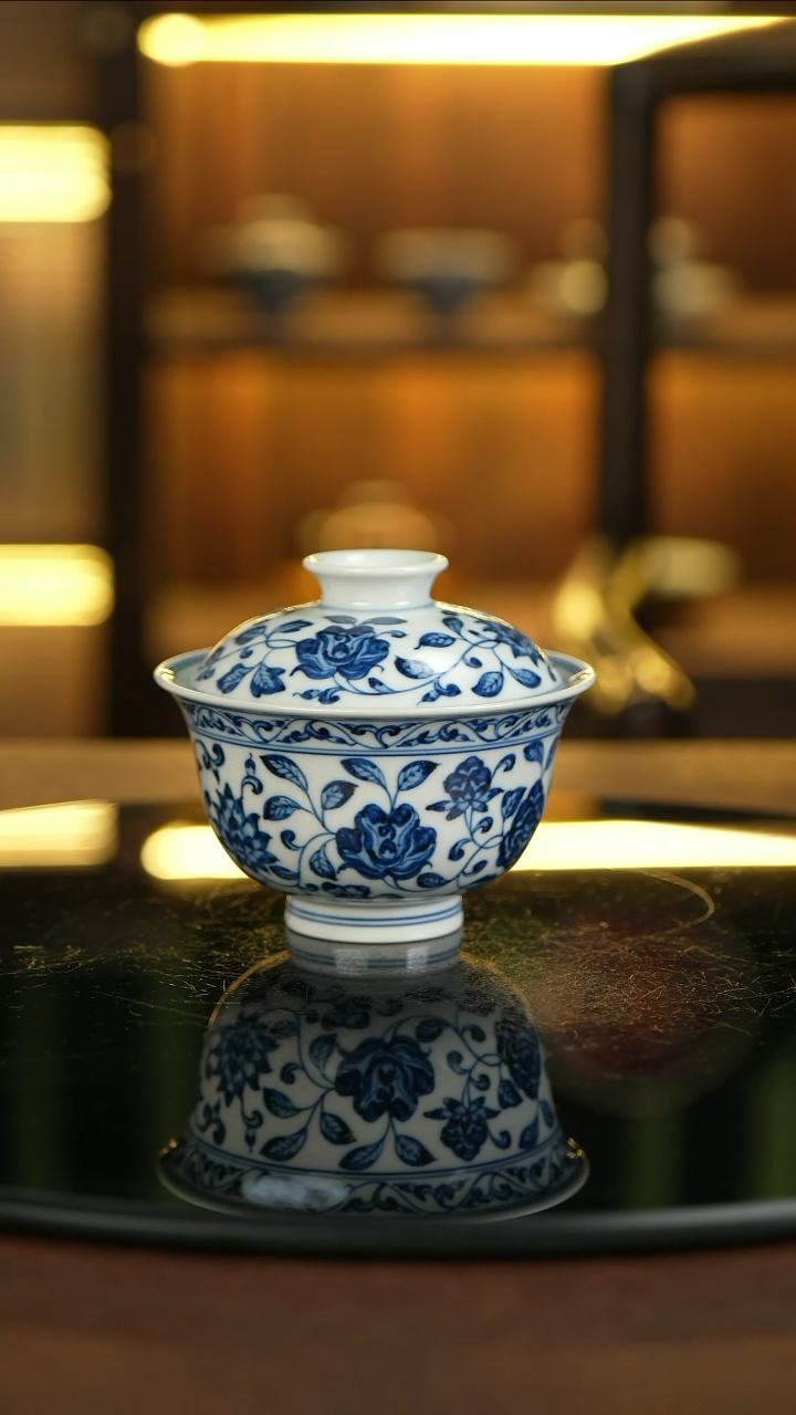 景德镇手工手绘杯  