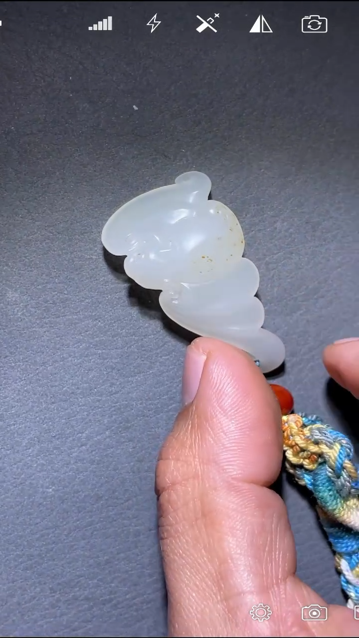 未镶嵌和田玉把件Q001961 福在眼前