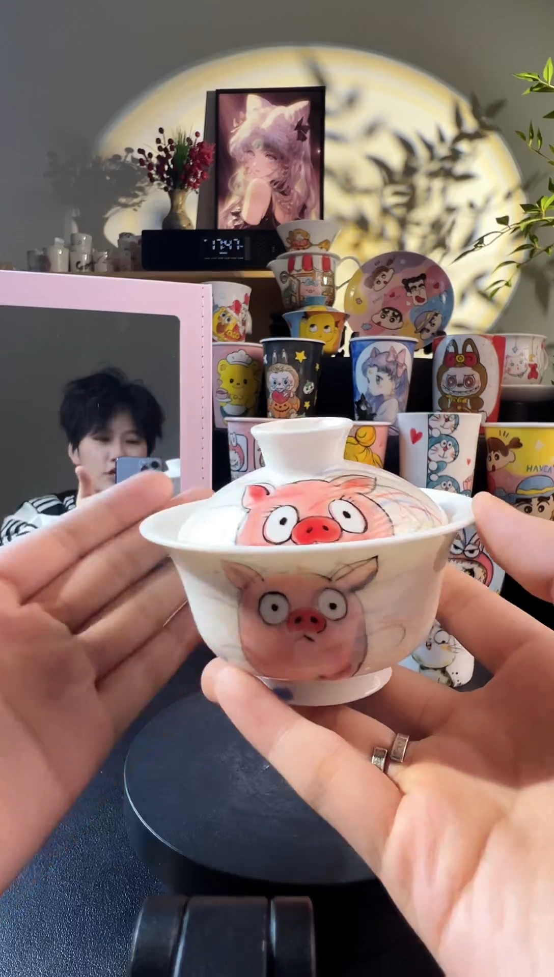 【闪购商品】摆件纯手工手绘陶瓷小杯杯