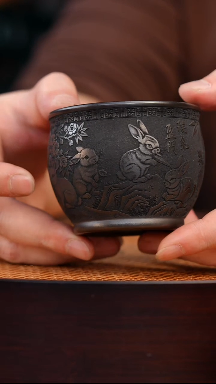 茶杯紫砂宜兴全手工紫砂杯