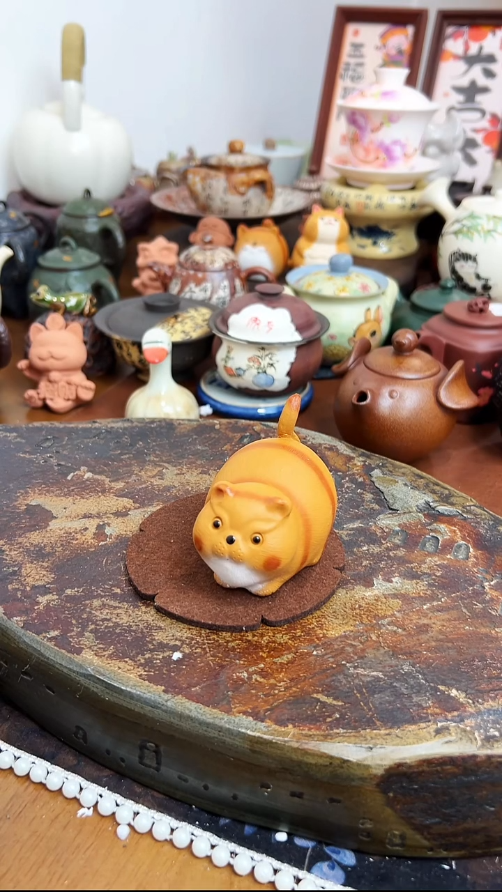   【茶瓷物语】翘尾猫