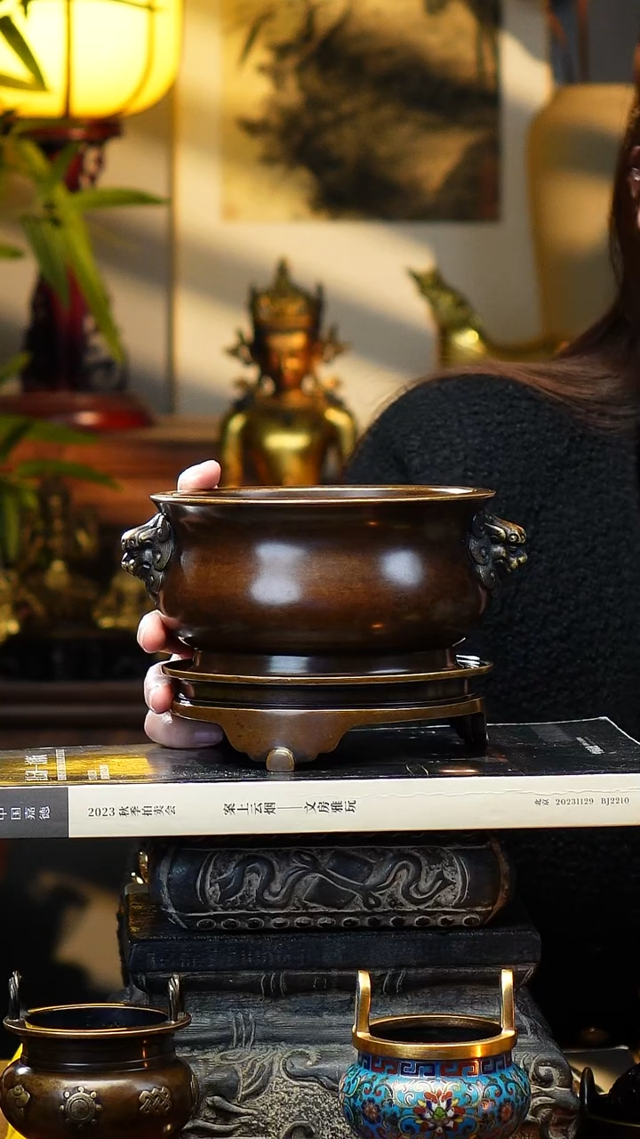 卿*炉天下一比一带座狮耳炉